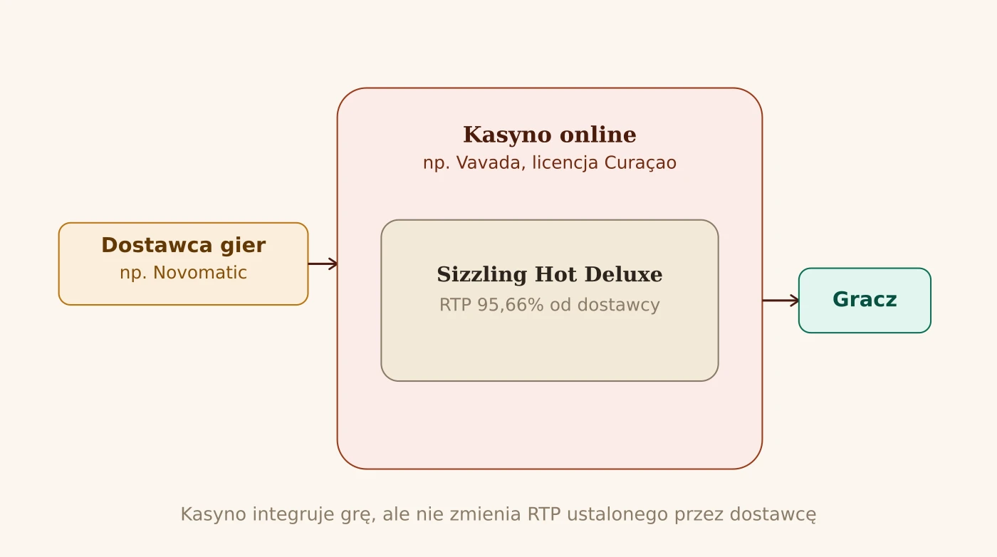 jak dziala kasyno online dostawca gier i gracz schemat