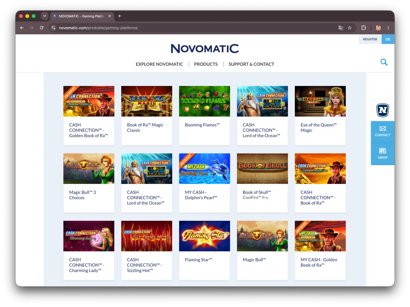 novomatic oficjalna strona dostawca gier sizzling hot